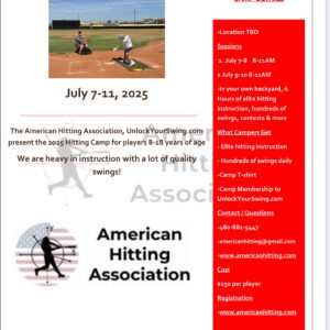 Sheridan WY Hitting Camp Session 1